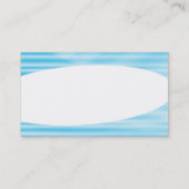 Carte De Visite Elliptique - Bleu ondulé (Dos)
