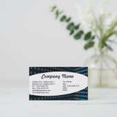 Carte De Visite Elliptique - Coin tonique - Bleu (Debout devant)