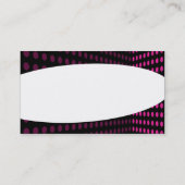 Carte De Visite Elliptique - Coin tonique - Rose chaud (Dos)