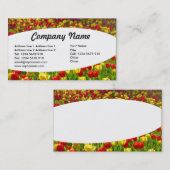 Carte De Visite Elliptique - Mer des Tulipes (Devant / Derrière)