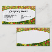 Carte De Visite Elliptique - Mer des Tulipes II (Devant / Derrière)