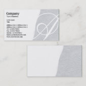 Carte De Visite Éloigné - Texture en papier peint gris clair (Devant / Derrière)