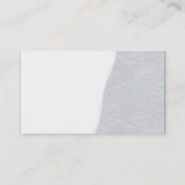 Carte De Visite Éloigné - Texture en papier peint gris clair (Dos)