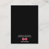 Carte De Visite Emballage Pour Boucles De Résine (Dos)