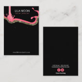 Carte De Visite Emballage Pour Boucles De Résine (Devant / Derrière)