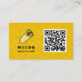 Carte De Visite Emballage sandwich Tortilla (Dos)