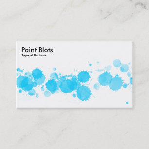 Carte De Visite Emballages de peinture - bleu ciel