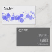 Carte De Visite Emballages de peinture - bleu électrique (Devant / Derrière)