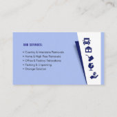 Carte De Visite Emballant et déballant le service, service de (Dos)