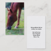 Carte De Visite Embarquement Brown ou maréchal-ferrant d'écuries (Devant / Derrière)