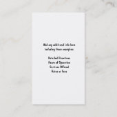 Carte De Visite Embarquement Brown ou maréchal-ferrant d'écuries (Dos)