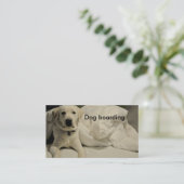 Carte De Visite Embarquement/chenil de chien (Debout devant)