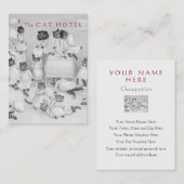 Carte De Visite Embarquement de chat/clinique de vétérinaire - (Devant / Derrière)