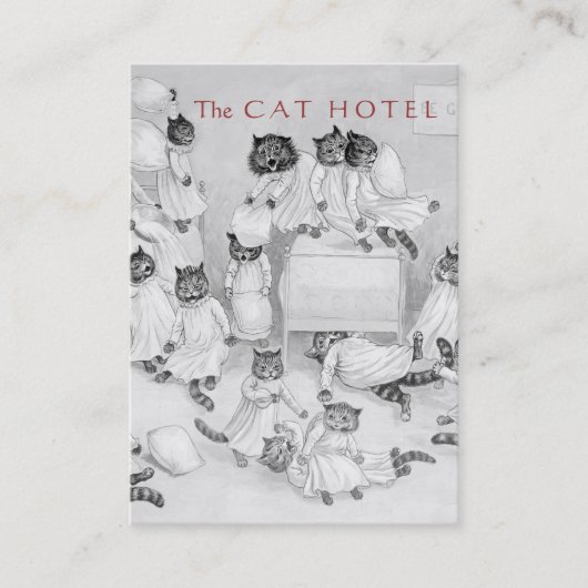 Carte De Visite Embarquement de chat/clinique de vétérinaire - (Devant)