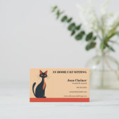 Carte De Visite Embarquement de chat Grooming Vétérinaire (Debout devant)