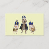 Carte De Visite Embarquement royal de chien de traitement (Dos)