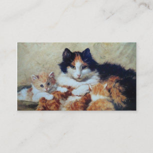 Carte De Visite Embarquement vétérinaire de chat de clinique -