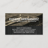 Carte De Visite Emblem Barbershop | Outils en barber (Dos)