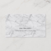 Carte De Visite EMBLEM PROFESSIONNEL marbre moderne noir faux or (Dos)