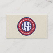 Carte De Visite emblème américain (Dos)