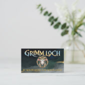 Carte De Visite Emblème de chèvre Grimmloch Fantasy RPG (Debout devant)