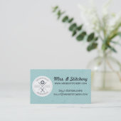 Carte De Visite Emblème de couture de changements d'ouvrière (Debout devant)