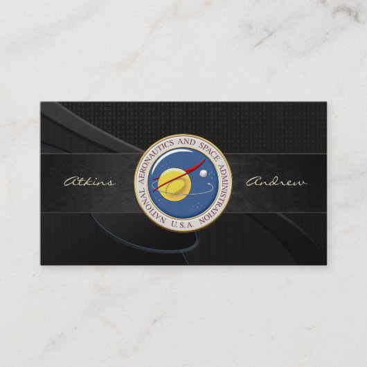 Carte De Visite Emblème de la NASA [3D] (Devant)
