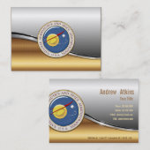 Carte De Visite Emblème de la NASA [3D] (Devant / Derrière)