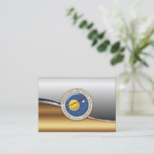 Carte De Visite Emblème de la NASA [3D] (Debout devant)