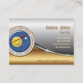 Carte De Visite Emblème de la NASA [3D] (Dos)