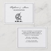 Carte De Visite Emblème de tête de l'licorne héraldique (Devant / Derrière)