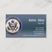 Carte De Visite Emblème du système d'attachement à la défense (DAS (Dos)