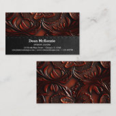 Carte De Visite Embossé Vintage sans couture (Devant / Derrière)