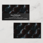 Carte De Visite Embossé Vintage sans couture (Devant / Derrière)