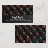 Carte De Visite Embossé Vintage sans couture (Devant / Derrière)