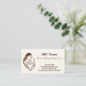Carte De Visite Embrace de la mère Doula & Midwoman (Debout devant)
