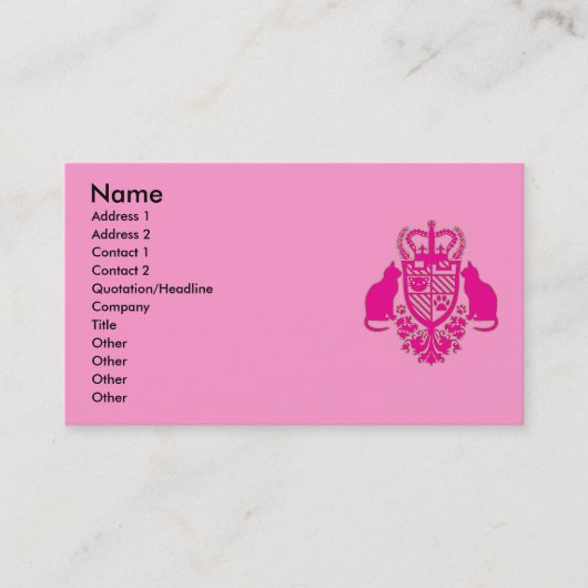 Carte De Visite Embroidered_Cat (Devant)