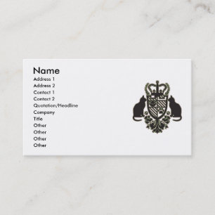 Carte De Visite Embroidered_Cat