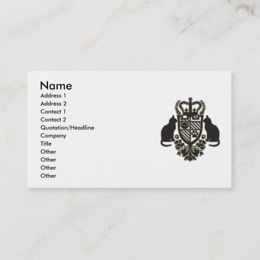 Carte De Visite Embroidered_Cat (Devant)