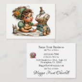Carte De Visite Embroidery / Sewing / Seamstress  (Devant / Derrière)