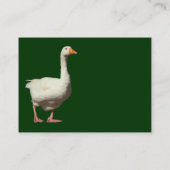 Carte De Visite Emden Goose - Forêt sombre |Vert (Dos)