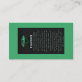 Carte De Visite Emerald Crystal Signification Bijoux Display Gemst (Devant)