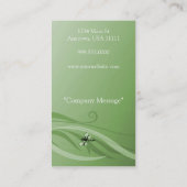 Carte de visite Emerald Dragonflies (Dos)