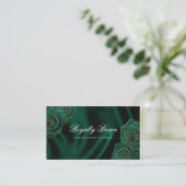 Carte de visite Emerald Green et Rose Gold (Debout devant)