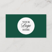 Carte De Visite Emerald Green Gold Logo QR Code Company (Dos)