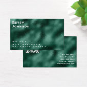 Carte de visite Emerald Green Metallic Foil (Bureau)