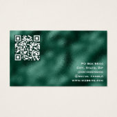 Carte de visite Emerald Green Metallic Foil (Dos)