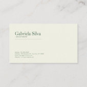 Carte De Visite Emerald Green Misty Forest Serene Landscape (Dos)