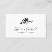 Carte de visite Emerald Greenery (Devant)