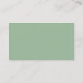 Carte De Visite Emerald Greenery Mariage Website Details Card (Dos)